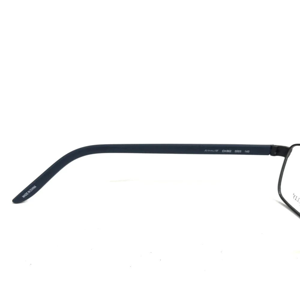 Chesterfield Eyeglasses Frames CH862 0003 Matte Black Blue Wire Rim 53-17-140